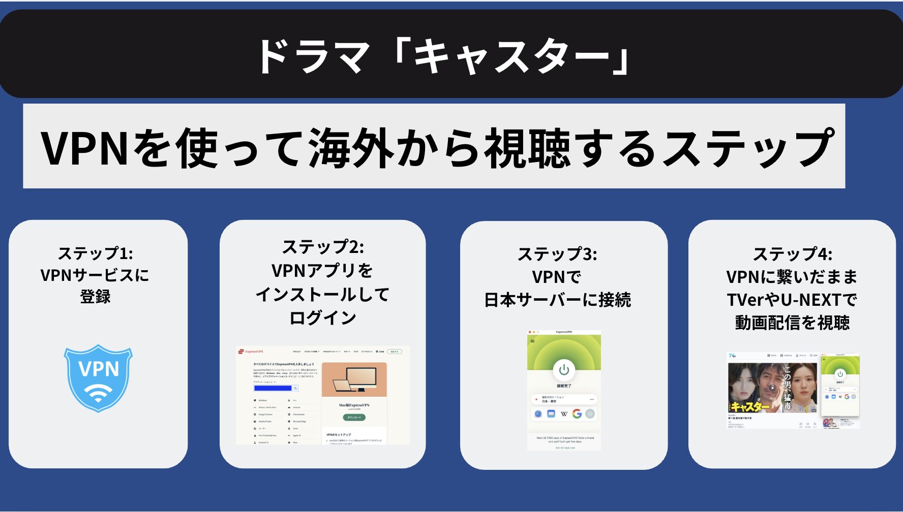キャスターを海外で見るには？VPNを使った日本国外からの配信視聴方法を解説