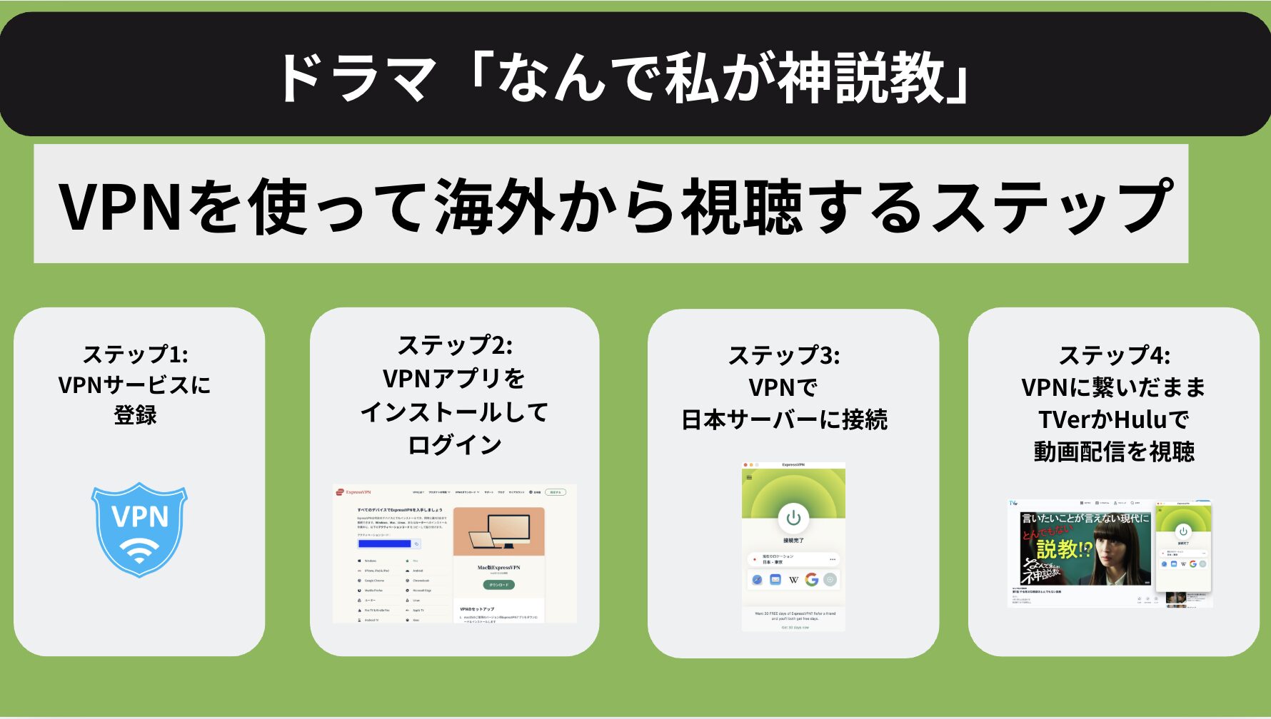 なんで私が神説教を海外で見るには？VPNを使った日本国外からの配信視聴方法